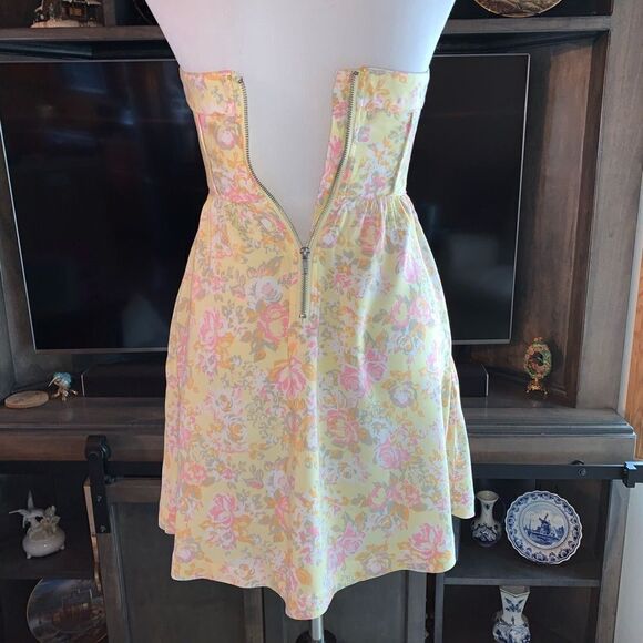 Kirra Strapless Floral Sundress Sz Small - Picture 6 of 6